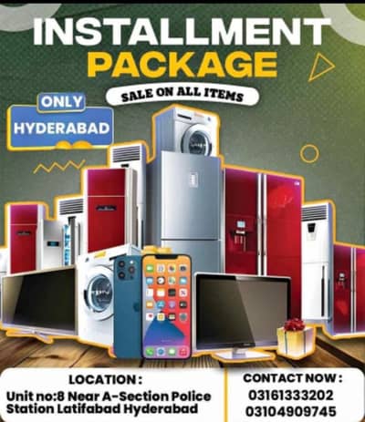 All Electronics items  are available in easy installment.