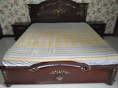 King Size bed set with Sides and Dressing