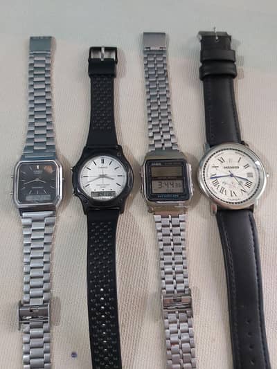 Casio & Cartier Analog Watches