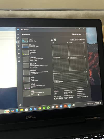 DELL LATITUDE | CORE i5 8400H | Nvidia 2GB | 16GB RAM
