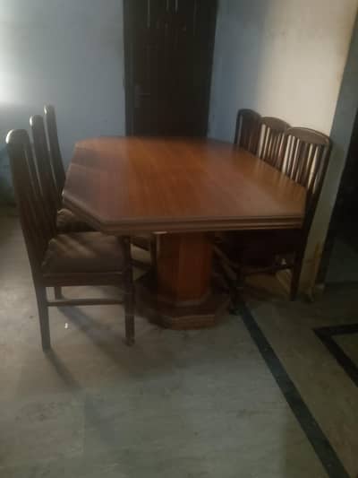 Dining table and chairs