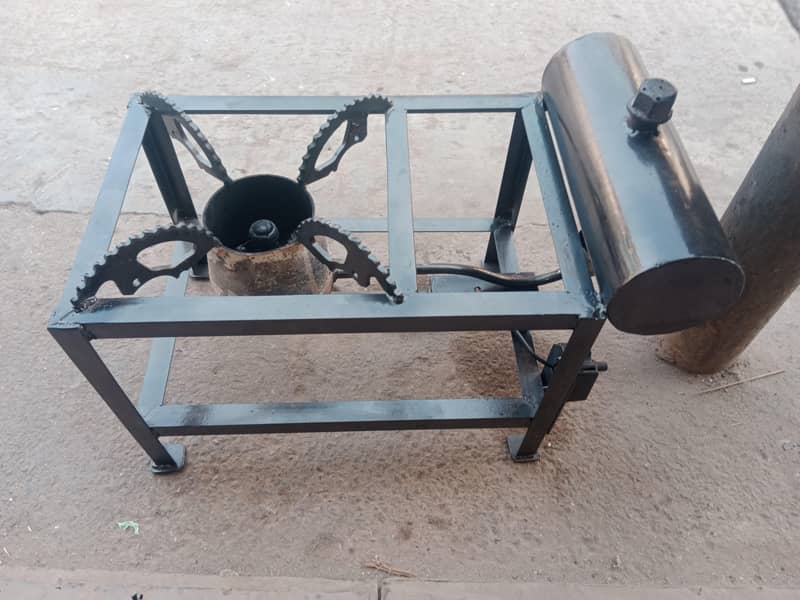 کالے تیل پر چلنے والا چولہا (استعمال موبلیل) 1