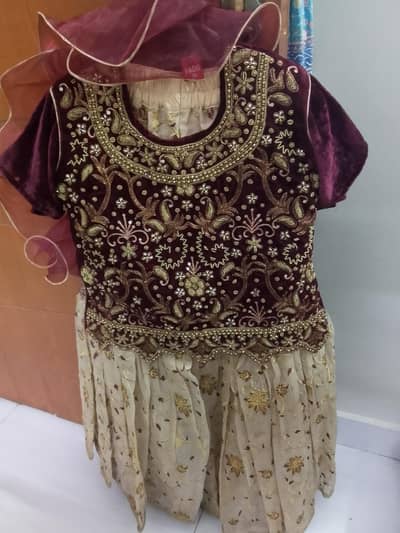 Handwork design garara with choli and dubatta