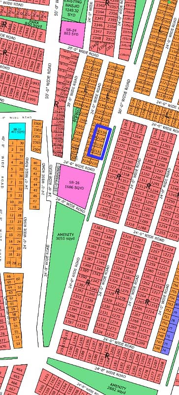 L-2129, 80 Sq Yard, Gold Block