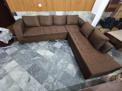 L Shaped Sofa 7 Seater Molty Foam