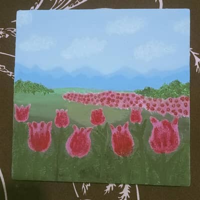 canvas hand made painting