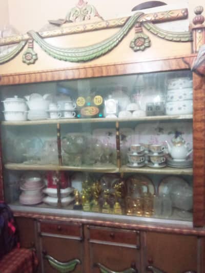 bed, side tables, dressing table, showcase