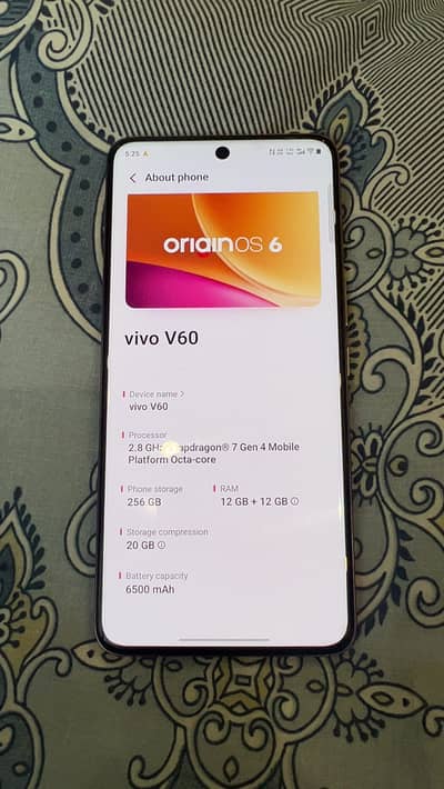 Vivo v60 10/10 mint condition