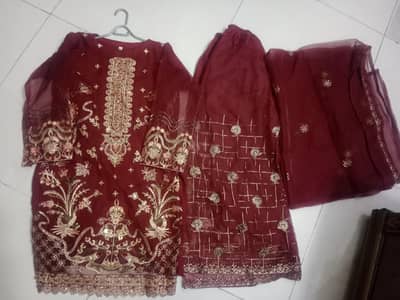 fancy suit,. hand made, shalwar kameez,3pc suit