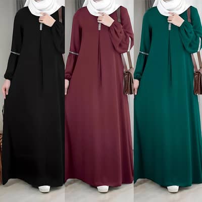 Abaya Middle East Sutter Arab Fashion Long Sleeve Abaya