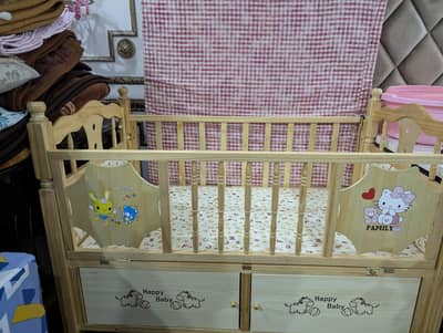 brand new baby bed with stand