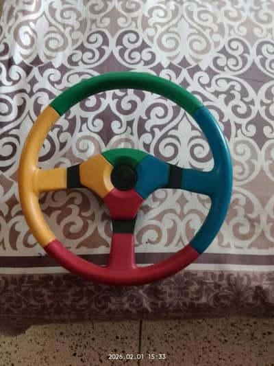 steering  Colour 4 in 1 wheel Blue yellow green n red.