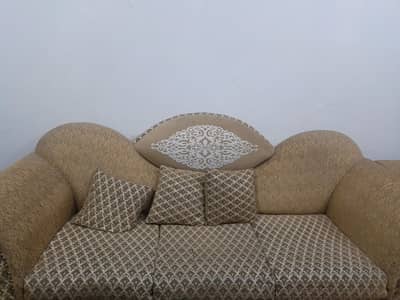 7 seater sofa set light camle colour