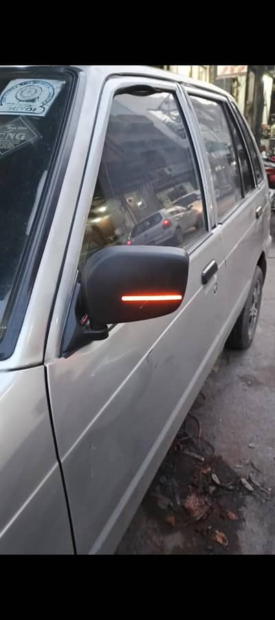 Suzuki Mehran side mirror glass with indicator waterproof