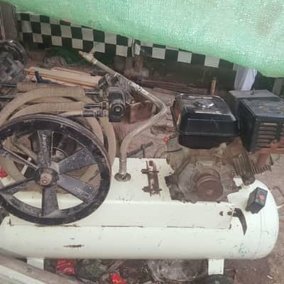 Air Compressor 10HP, پنکچر Air Tank 300L and Generator 5KVA petrol