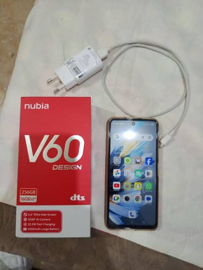 zte nubia v60 pta approved. with original charge & Dabar