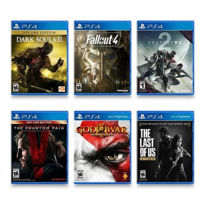 Playstation 4 Bundle (6 Games)(individual) 100% Condition