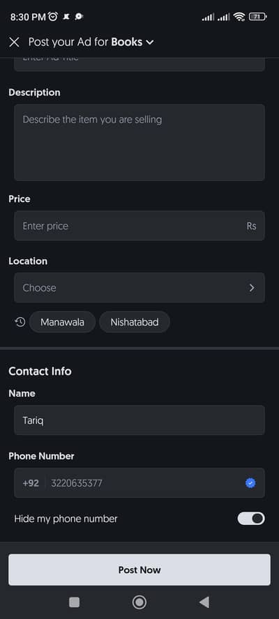 Order Taker Require for Retails shop in Faisalabad 03220635377
