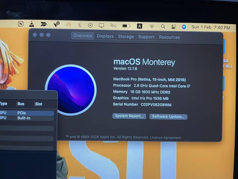 MacBook Pro mid 2015 6
