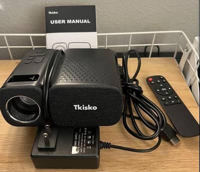 Tkisko smart projector  with important stand