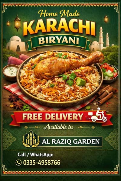Karachi biryani Full 350/Rs