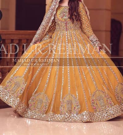 Bridal mehndi dress original designer dress