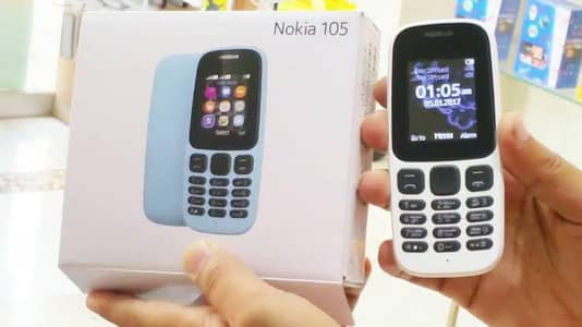 Nokia mobile phone dual sim completely box condition new Long battery