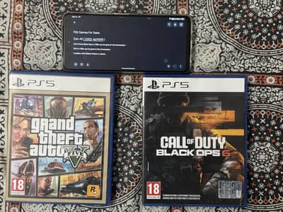 Call of Duty Black Ops 6 and GTA V PS5 ( PS5 Games )
