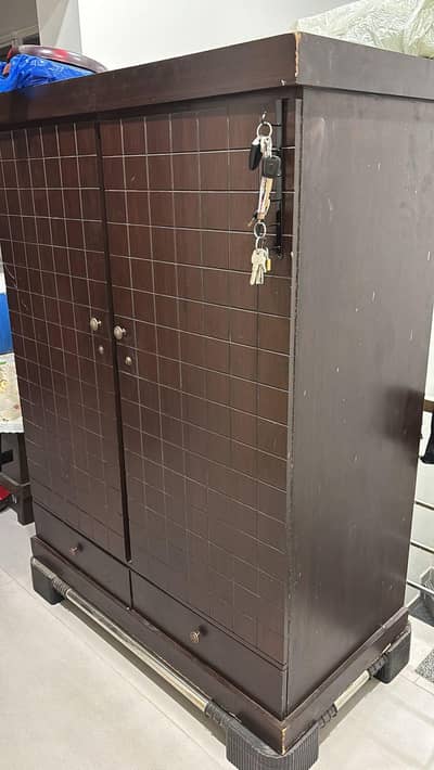 Wooden wardrobe