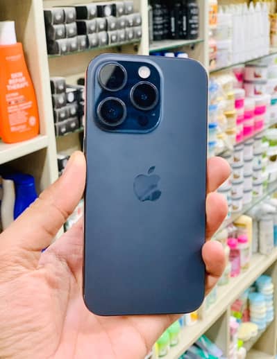 iPhone 15 Pro 128GB jv – 89% health Titan blue