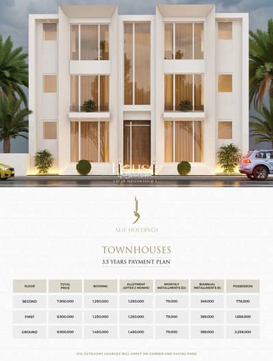 5 Marla Town House Available For Sale On Instalment Plan In Pine Avenue