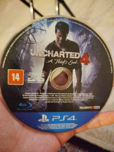 uncharted 4 PS4 disc