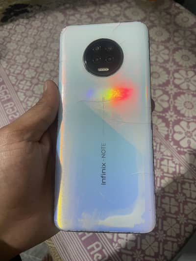 Infinix note 7 dual sim 6/128 all ok bus finger nahi chalta