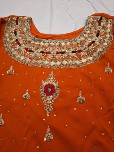 Chiffon Formal Suit / Party Wear / Embroidered / Medium Size