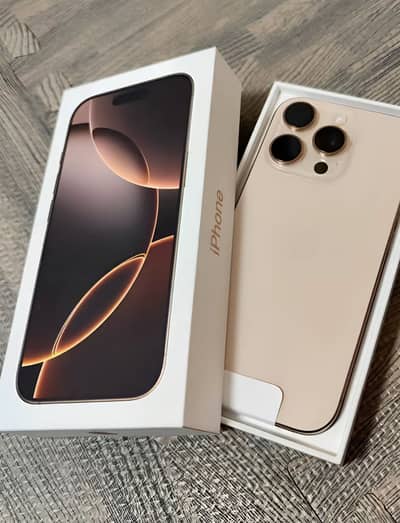 iPhone 16 pro max official PTA 100% battery health with box