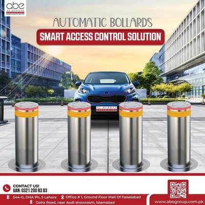 Automated Hydraulic Road Bollard Barrier Security Gate