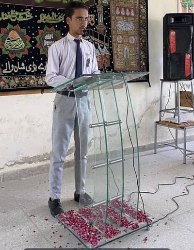 Beautiful Rostrum||Speech Dice|| Glass 8mm