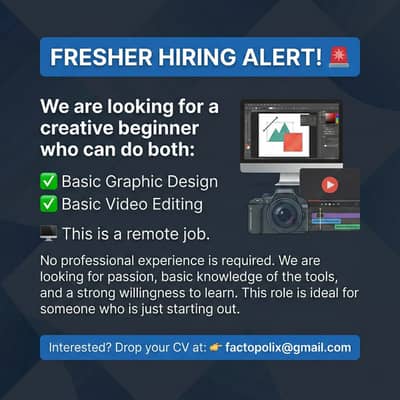 Graphic Design & Video Editing.