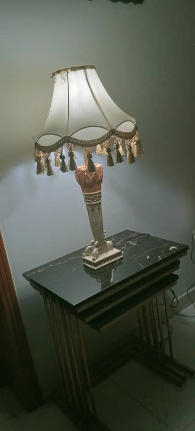 Side table lamps Pair