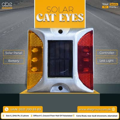 Solar Road Studs Solar Cat Eye High Visibility LED Lights Nights