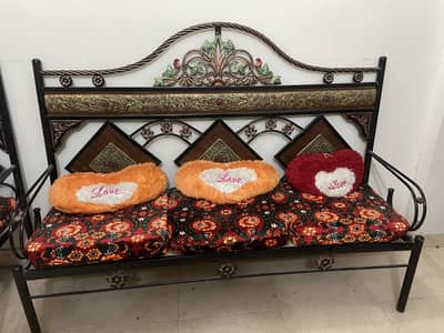 Iron Sofa set 5 sitter