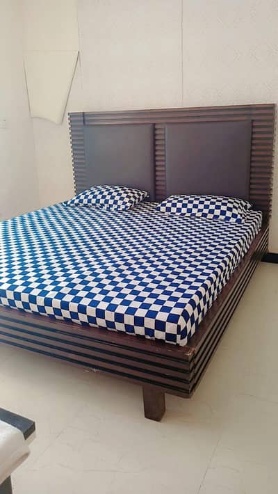 heavy strong wooden bed for sale