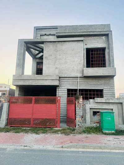 Grey Structure 5 Marla House For Sale In Sector F Bahria Town Lahore