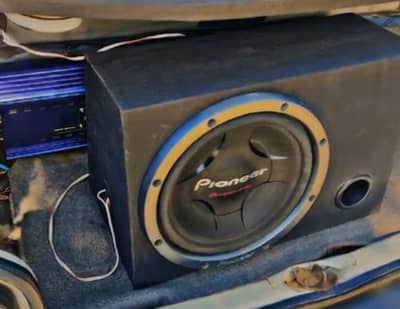 pioneer woofer 307f , speakers and amplifier