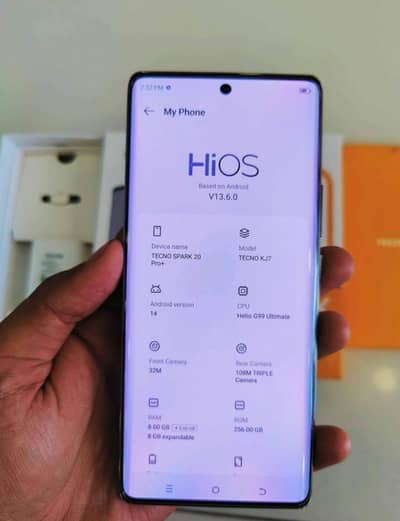 tecno spark 20 Pro plus 12 GB ram 256 GB memory 03193220576/