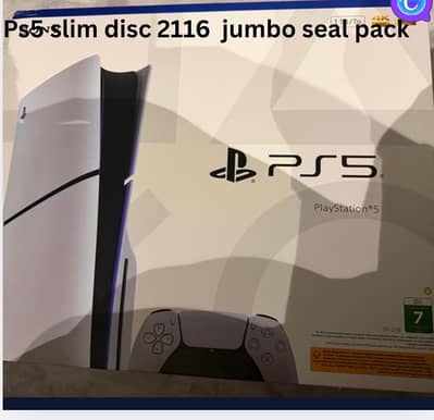 Ps5 Slim disc Edition 2116 Jumbo Seal Pack