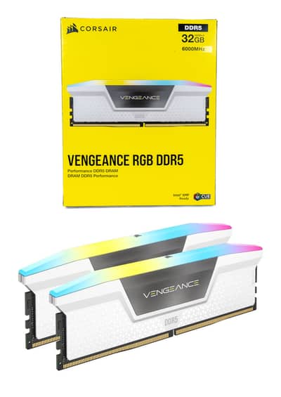 Corsair Vengeance RGB DDR5 6000 MHz 32 GB (16x2) CL36  WHITE