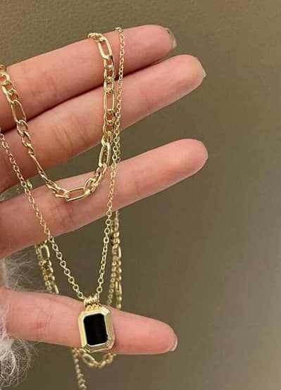 Layered Chain Necklace – Women – Golden Plated –
