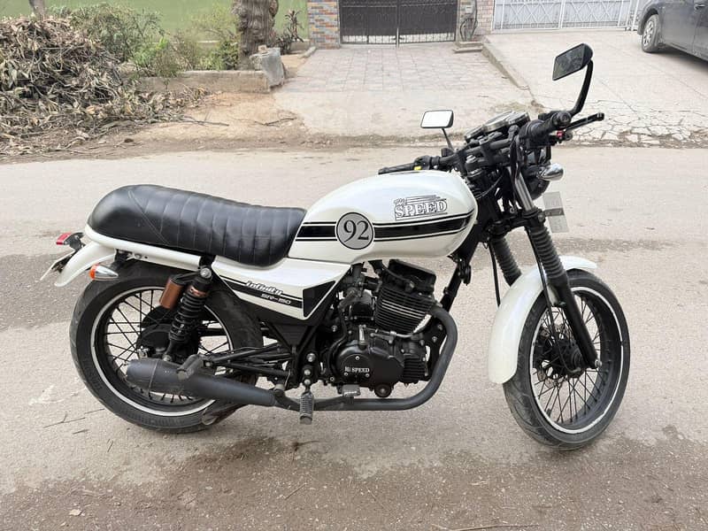 Hi Speed Infinity 150 | Low Mileage | Stylish White Edition - Cafe ...