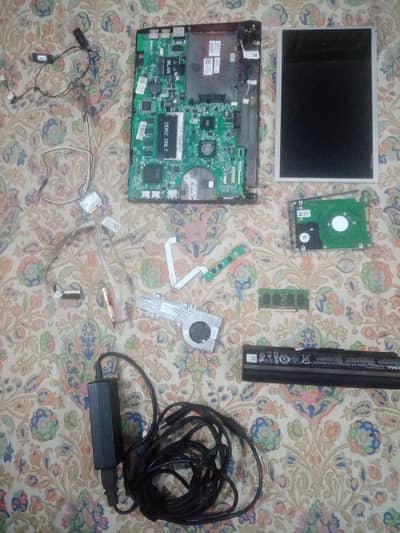 dell laptop parts with original charger all working parts